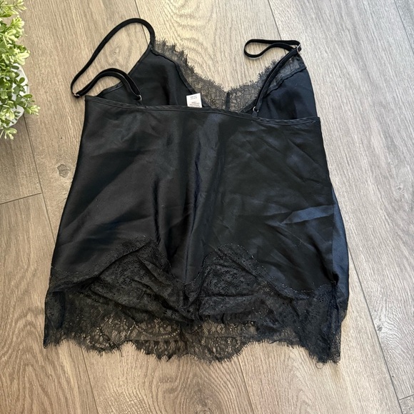 Victoria's Secret Black Lace Silky Satin Pj Set - Picture 6 of 8